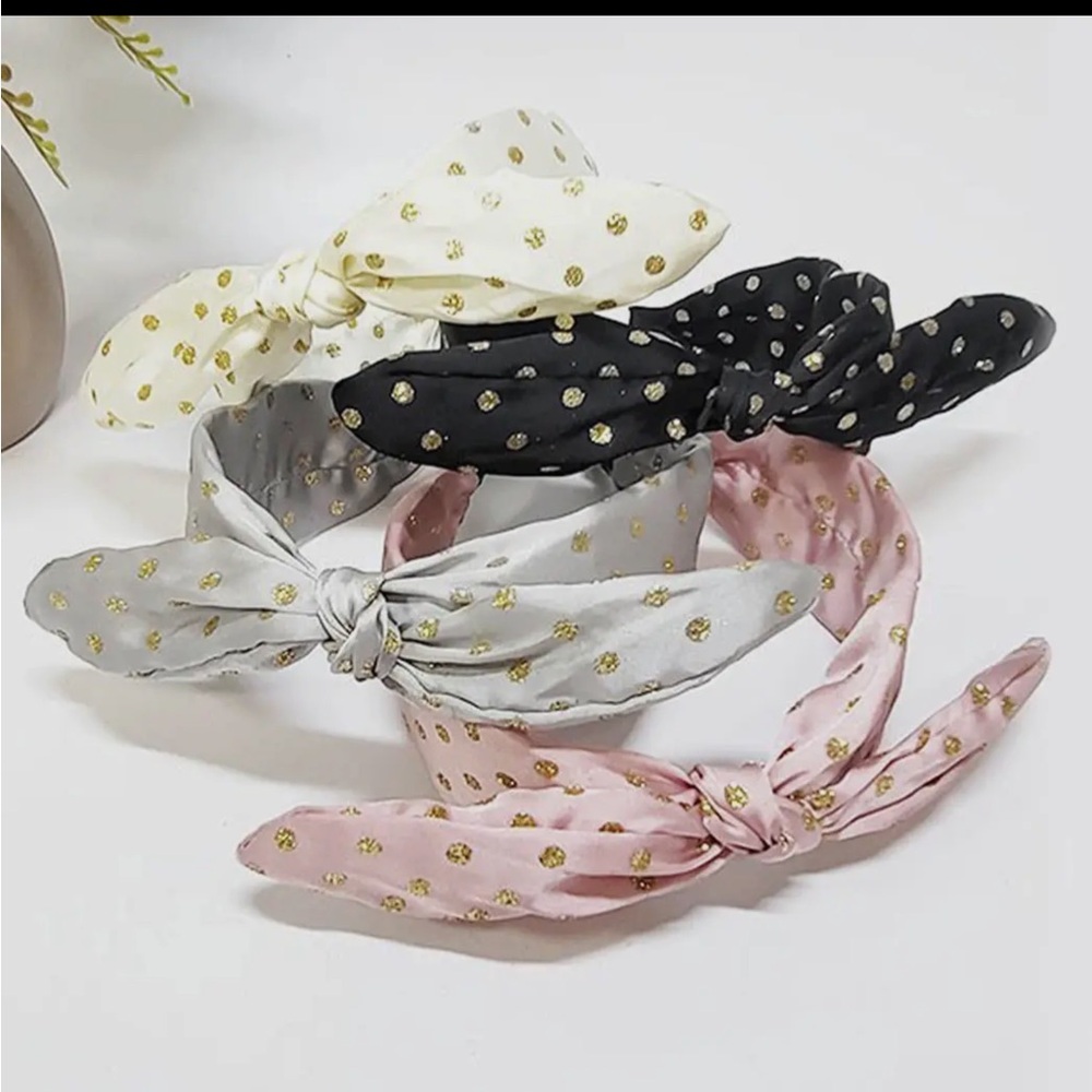 Satin Polkadot 5 Pack Headband